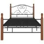 Schwarzer Metallbettrahmen 90x200 cm von vidaXL, Betten und Lattenroste - Ref: Foro24-324932, Preis: 105,68 €, Rabatt: %