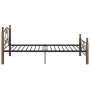 Schwarzer Metallbettrahmen 90x200 cm von vidaXL, Betten und Lattenroste - Ref: Foro24-324932, Preis: 105,68 €, Rabatt: %