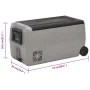 Refrigerator with wheels and handle PP and PE black and gray 60 L by vidaXL, Refrigerators - Ref: Foro24-51786, Price: 509,19...