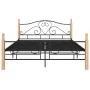 Schwarzer Metallbettrahmen 140x200 cm von vidaXL, Betten und Lattenroste - Ref: Foro24-324942, Preis: 142,73 €, Rabatt: %
