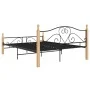 Schwarzer Metallbettrahmen 140x200 cm von vidaXL, Betten und Lattenroste - Ref: Foro24-324942, Preis: 142,73 €, Rabatt: %
