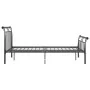 Schwarzer Metallbettrahmen 120x200 cm von vidaXL, Betten und Lattenroste - Ref: Foro24-325036, Preis: 104,68 €, Rabatt: %