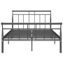 Schwarzer Metallbettrahmen 120x200 cm von vidaXL, Betten und Lattenroste - Ref: Foro24-325036, Preis: 104,68 €, Rabatt: %