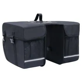 Double bicycle bag waterproof pannier 35 L black by vidaXL, Bicycle bags and suitcases - Ref: Foro24-93251, Price: 29,91 €, D...