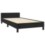 Bed frame with black velvet headboard 90x190 cm by vidaXL, Beds and slatted bases - Ref: Foro24-3125851, Price: 156,17 €, Dis...
