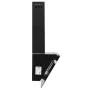 Steel and black tempered glass wall extractor hood 60 cm by vidaXL, Extractors - Ref: Foro24-51671, Price: 199,94 €, Discount: %