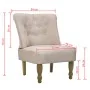 Sillones de estilo francés 2 unidades tela color crema de vidaXL, Sillones - Ref: Foro24-240288, Precio: 251,91 €, Descuento: %