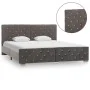 Estructura de cama de terciopelo gris 160x200 cm de vidaXL, Camas y somieres - Ref: Foro24-286833, Precio: 364,08 €, Descuent...