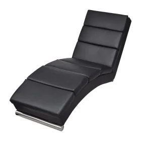 Black faux leather daybed by vidaXL, Daybeds - Ref: Foro24-240711, Price: 252,95 €, Discount: %