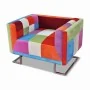 Fabric Patchwork Cube Armchair with Chrome Legs by vidaXL, Armchairs - Ref: Foro24-240895, Price: 279,41 €, Discount: %