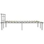 Estructura de cama de metal gris 160x200 cm de vidaXL, Camas y somieres - Ref: Foro24-324834, Precio: 105,91 €, Descuento: %