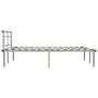 Gray metal bed frame 160x200 cm by vidaXL, Beds and slatted bases - Ref: Foro24-324834, Price: 105,91 €, Discount: %