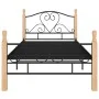 Black metal bed frame 100x200 cm by vidaXL, Beds and slatted bases - Ref: Foro24-324940, Price: 124,87 €, Discount: %