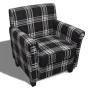 Sessel mit schwarzem Stoffkissen von vidaXL, Sessel - Ref: Foro24-240977, Preis: 210,89 €, Rabatt: %
