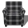 Sessel mit schwarzem Stoffkissen von vidaXL, Sessel - Ref: Foro24-240977, Preis: 210,89 €, Rabatt: %