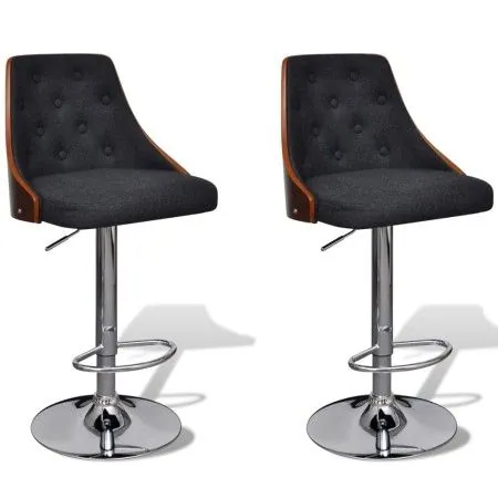 Bar stools 2 units of fabric with adjustable height by vidaXL, Kitchen stools - Ref: Foro24-241056, Price: 158,43 €, Discount: %