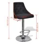 Bar stools 2 units of fabric with adjustable height by vidaXL, Kitchen stools - Ref: Foro24-241056, Price: 158,43 €, Discount: %