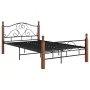 Schwarzer Metallbettrahmen 120x200 cm von vidaXL, Betten und Lattenroste - Ref: Foro24-324934, Preis: 143,94 €, Rabatt: %