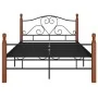 Schwarzer Metallbettrahmen 120x200 cm von vidaXL, Betten und Lattenroste - Ref: Foro24-324934, Preis: 143,94 €, Rabatt: %