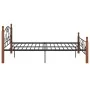 Schwarzer Metallbettrahmen 120x200 cm von vidaXL, Betten und Lattenroste - Ref: Foro24-324934, Preis: 143,94 €, Rabatt: %