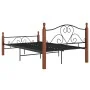 Estructura de cama de metal negro 120x200 cm de vidaXL, Camas y somieres - Ref: Foro24-324934, Precio: 143,94 €, Descuento: %