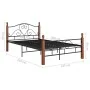 Schwarzer Metallbettrahmen 120x200 cm von vidaXL, Betten und Lattenroste - Ref: Foro24-324934, Preis: 143,94 €, Rabatt: %