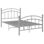 Graues Metallbettgestell 120x200 cm von vidaXL, Betten und Lattenroste - Ref: Foro24-324975, Preis: 89,95 €, Rabatt: %