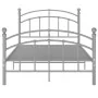 Graues Metallbettgestell 120x200 cm von vidaXL, Betten und Lattenroste - Ref: Foro24-324975, Preis: 89,95 €, Rabatt: %