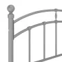 Graues Metallbettgestell 120x200 cm von vidaXL, Betten und Lattenroste - Ref: Foro24-324975, Preis: 89,95 €, Rabatt: %