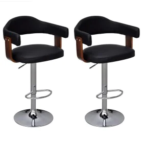 Küchenhocker 2 Einheiten aus weißem, gebogenem Holz von vidaXL, Küchenhocker - Ref: Foro24-241690, Preis: 157,76 €, Rabatt: %