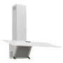 Wall-mounted extractor hood in white tempered glass and stainless steel, 90 cm. by vidaXL, Extractors - Ref: Foro24-51670, Pr...