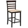 Kitchen bar stools 2 units brown fabric by vidaXL, Kitchen stools - Ref: Foro24-241704, Price: 149,07 €, Discount: %