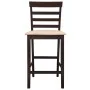Kitchen bar stools 2 units brown fabric by vidaXL, Kitchen stools - Ref: Foro24-241704, Price: 149,07 €, Discount: %