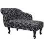 Diván de tela blanca y negra de vidaXL, Divanes - Ref: Foro24-242403, Precio: 224,72 €, Descuento: %