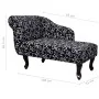 Diván de tela blanca y negra de vidaXL, Divanes - Ref: Foro24-242403, Precio: 224,72 €, Descuento: %