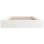 White solid wood bed frame 90x200 cm by vidaXL, Beds and slatted bases - Ref: Foro24-820692, Price: 112,09 €, Discount: %