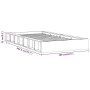 White solid wood bed frame 90x200 cm by vidaXL, Beds and slatted bases - Ref: Foro24-820692, Price: 112,09 €, Discount: %