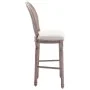 Kitchen stool 2 units white linen by vidaXL, Kitchen stools - Ref: Foro24-245352, Price: 330,97 €, Discount: %