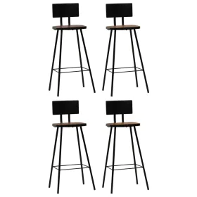 Taburetes de cocina 4 unidades madera maciza reciclada de vidaXL, Taburetes de cocina - Ref: Foro24-245391, Precio: 239,50 €,...