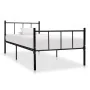 Schwarzer Metallbettrahmen 90x200 cm von vidaXL, Betten und Lattenroste - Ref: Foro24-284636, Preis: 72,76 €, Rabatt: %
