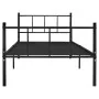 Schwarzer Metallbettrahmen 90x200 cm von vidaXL, Betten und Lattenroste - Ref: Foro24-284636, Preis: 72,76 €, Rabatt: %