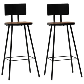 Küchenhocker 2 Einheiten recyceltes Massivholz von vidaXL, Küchenhocker - Ref: Foro24-245390, Preis: 171,99 €, Rabatt: %