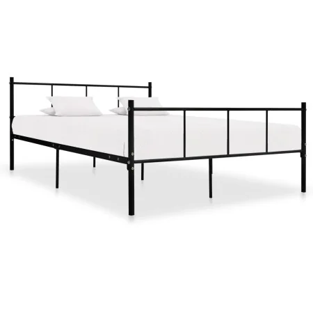 Schwarzer Metallbettrahmen 160x200 cm von vidaXL, Betten und Lattenroste - Ref: Foro24-284640, Preis: 123,70 €, Rabatt: %