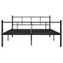 Schwarzer Metallbettrahmen 160x200 cm von vidaXL, Betten und Lattenroste - Ref: Foro24-284640, Preis: 123,70 €, Rabatt: %
