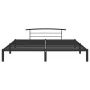 Estructura de cama de metal negro 180x200 cm de vidaXL, Camas y somieres - Ref: Foro24-284661, Precio: 97,62 €, Descuento: %