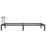 Estructura de cama de metal negro 90x200 cm de vidaXL, Camas y somieres - Ref: Foro24-284656, Precio: 77,05 €, Descuento: %