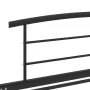 Estructura de cama de metal negro 90x200 cm de vidaXL, Camas y somieres - Ref: Foro24-284656, Precio: 77,05 €, Descuento: %