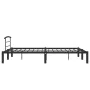Estructura de cama de metal negro 140x200 cm de vidaXL, Camas y somieres - Ref: Foro24-284659, Precio: 100,95 €, Descuento: %
