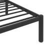 Estructura de cama de metal negro 140x200 cm de vidaXL, Camas y somieres - Ref: Foro24-284659, Precio: 100,95 €, Descuento: %