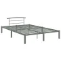 Estructura de cama de metal gris 160x200 cm de vidaXL, Camas y somieres - Ref: Foro24-284666, Precio: 108,46 €, Descuento: %